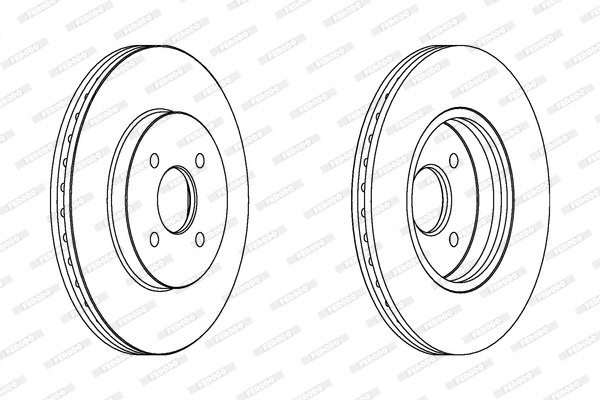 DDF1195 FERODO Тормозной диск (фото 1)
