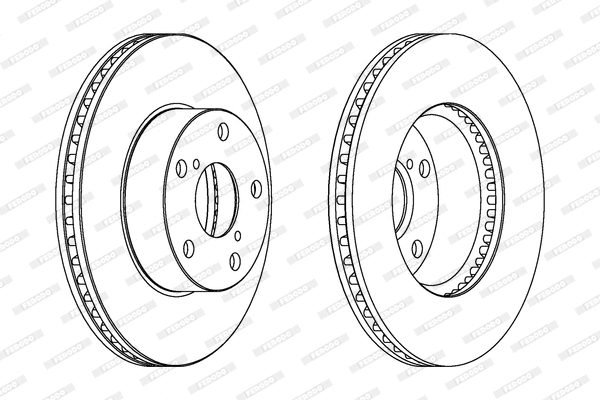 DDF1216 FERODO Тормозной диск (фото 1)