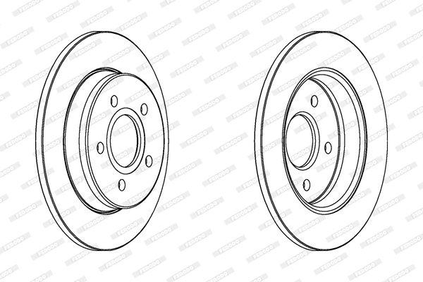 DDF1226 FERODO Тормозной диск (фото 1)