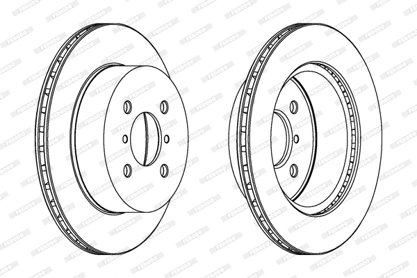 DDF1287 FERODO Тормозной диск (фото 1)