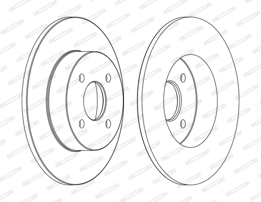 DDF1367C FERODO Тормозной диск (фото 1)