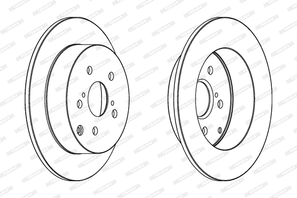 DDF1419C FERODO Тормозной диск (фото 1)