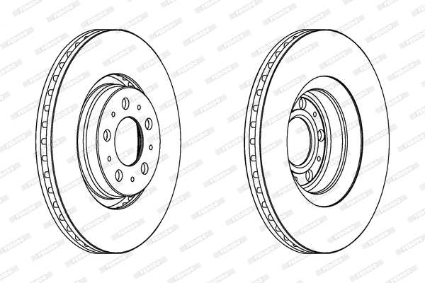 DDF1426C FERODO Тормозной диск (фото 1)