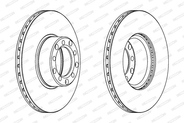 DDF143 FERODO Тормозной диск (фото 1)