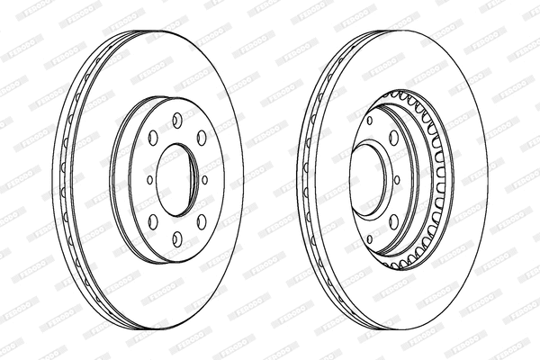 DDF1520C FERODO Тормозной диск (фото 1)