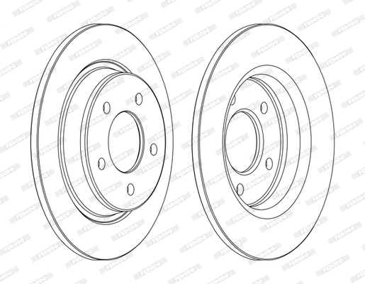 DDF1546C FERODO Тормозной диск (фото 1)