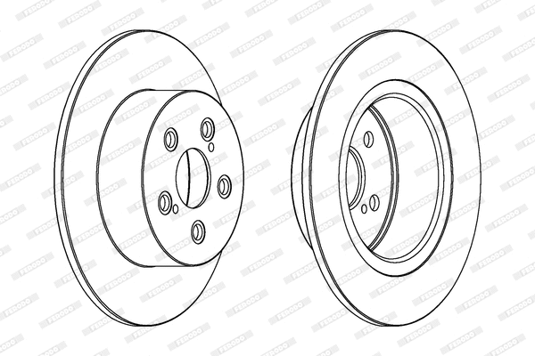 DDF1556 FERODO Тормозной диск (фото 1)