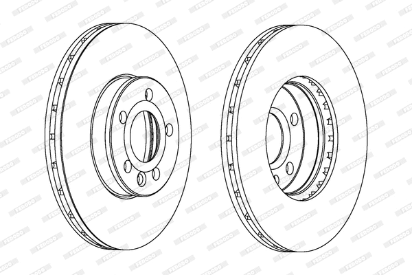 DDF1559C FERODO Тормозной диск (фото 1)