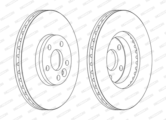 DDF1567C-D FERODO Тормозной диск (фото 1)