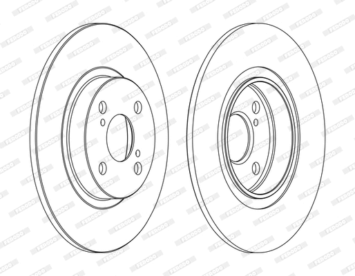 DDF1576C FERODO Тормозной диск (фото 1)