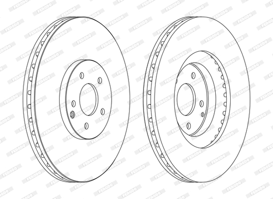 DDF1585C-1-D FERODO Тормозной диск (фото 1)