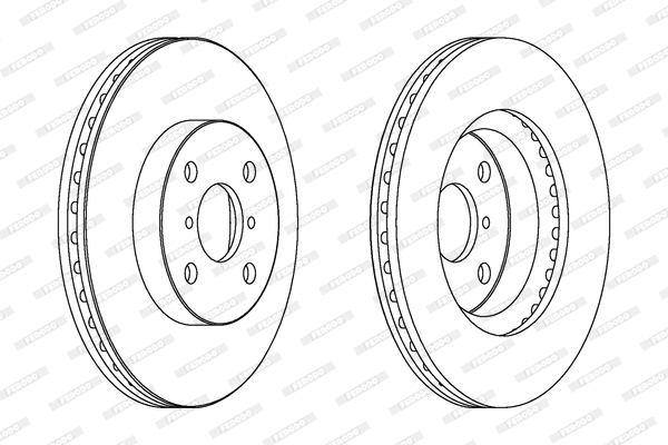 DDF1587 FERODO Тормозной диск (фото 1)