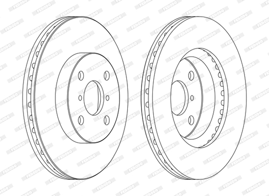 DDF1587C-1-D FERODO Тормозной диск (фото 1)