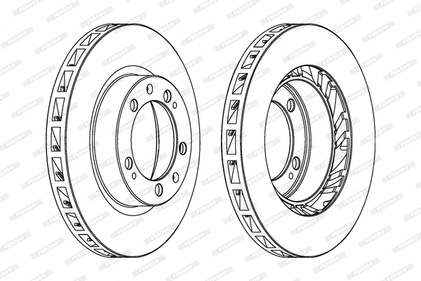 DDF1592 FERODO Тормозной диск (фото 1)