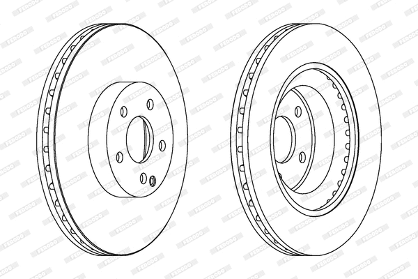 DDF1595C FERODO Тормозной диск (фото 1)