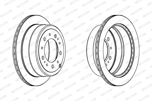 DDF1597C-1 FERODO Тормозной диск (фото 1)
