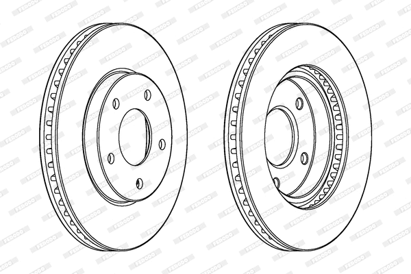DDF1599 FERODO Тормозной диск (фото 1)