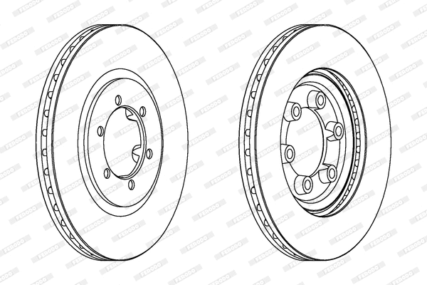 DDF1605 FERODO Тормозной диск (фото 1)