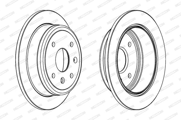 DDF1606 FERODO Тормозной диск (фото 1)