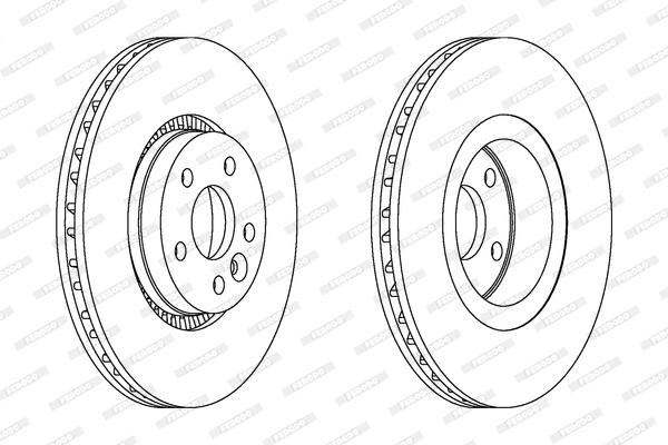 DDF1607 FERODO Тормозной диск (фото 1)