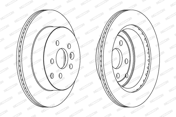 DDF1609 FERODO Тормозной диск (фото 1)