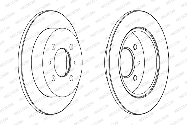 DDF1613 FERODO Тормозной диск (фото 1)