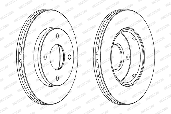 DDF162-1 FERODO Тормозной диск (фото 1)