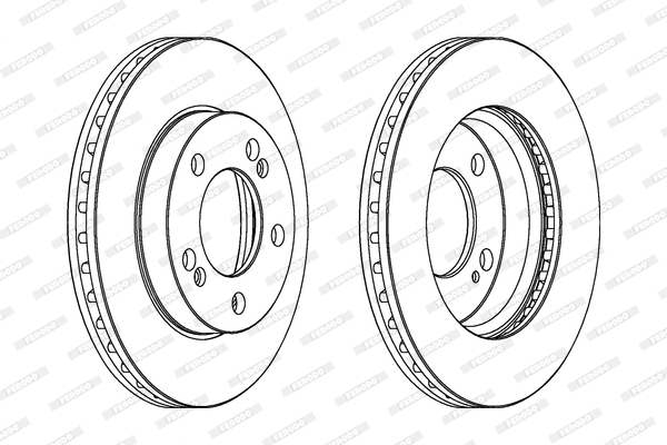 DDF1627 FERODO Тормозной диск (фото 1)