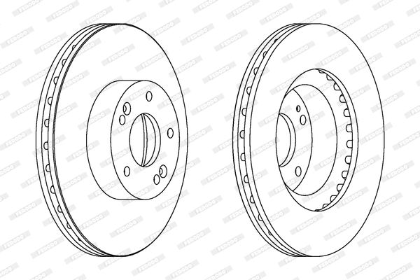 DDF1630C FERODO Тормозной диск (фото 1)