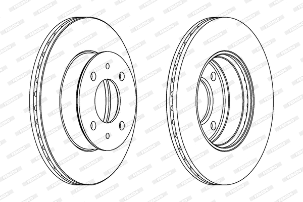 DDF1632C FERODO Тормозной диск (фото 1)