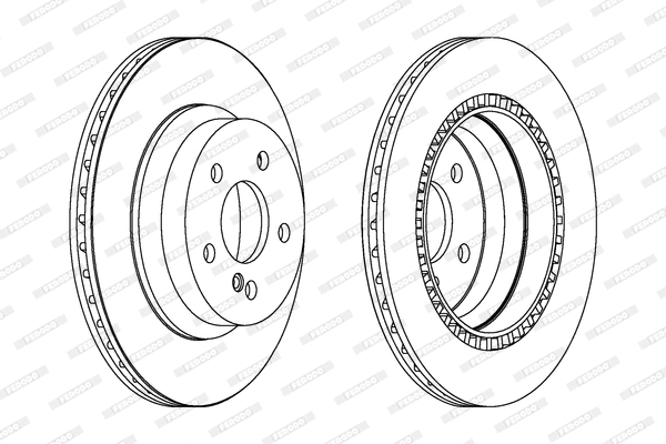 DDF1672 FERODO Тормозной диск (фото 1)