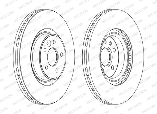 DDF1680C-1-D FERODO Тормозной диск (фото 1)