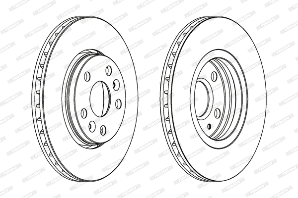 DDF1733 FERODO Тормозной диск (фото 1)