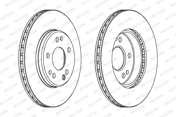DDF181C FERODO Тормозной диск (фото 1)