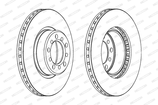 DDF185 FERODO Тормозной диск (фото 1)