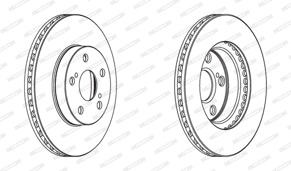 DDF1886 FERODO Тормозной диск (фото 1)