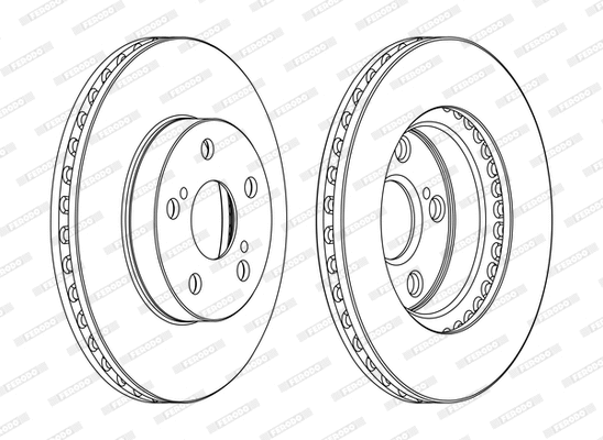 DDF1886C FERODO Тормозной диск (фото 2)