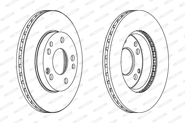 DDF191 FERODO Тормозной диск (фото 1)