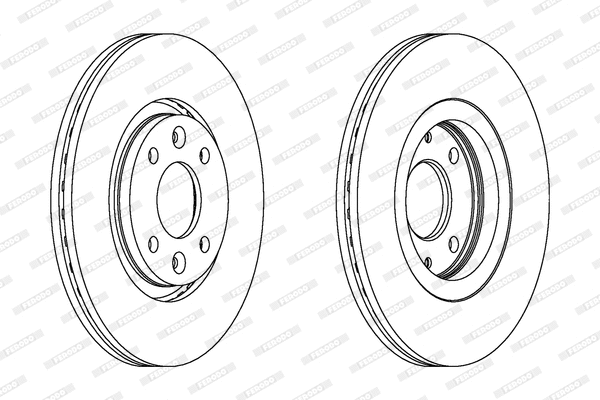 DDF199 FERODO Тормозной диск (фото 1)