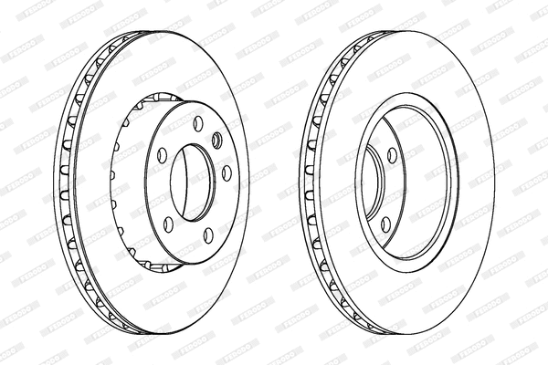DDF217 FERODO Тормозной диск (фото 1)