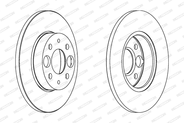 DDF219 FERODO Тормозной диск (фото 1)