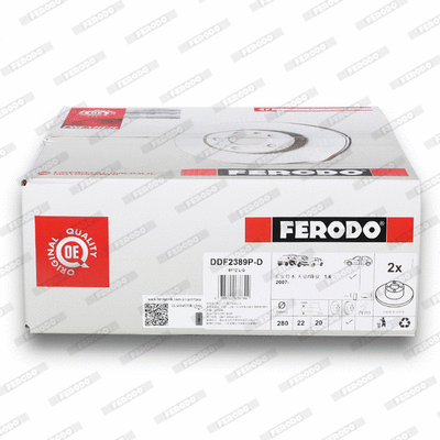 DDF2389P-D FERODO Тормозной диск (фото 4)