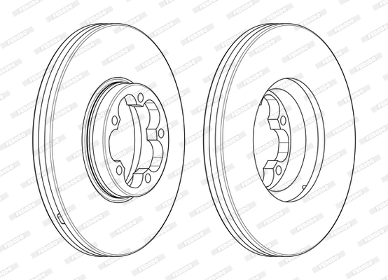 DDF2468-1 FERODO Тормозной диск (фото 1)