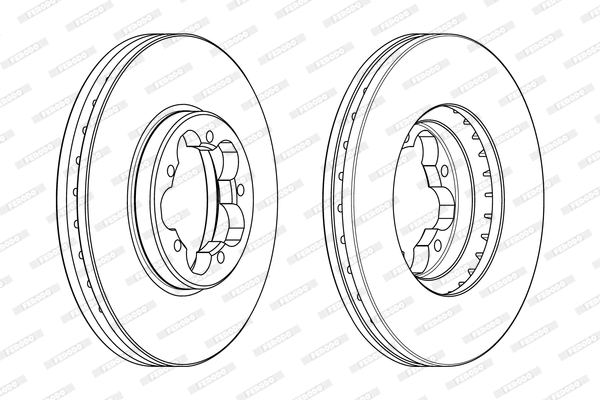DDF2469 FERODO Тормозной диск (фото 1)
