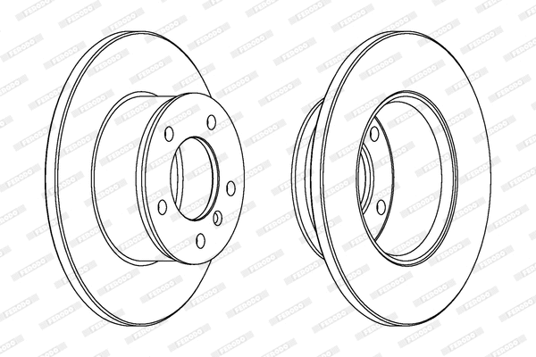 DDF250 FERODO Тормозной диск (фото 1)