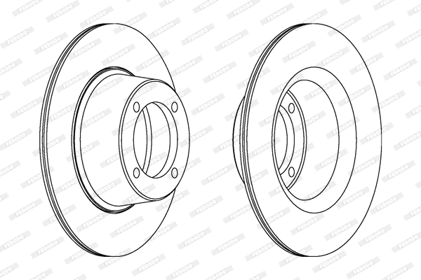 DDF274 FERODO Тормозной диск (фото 1)