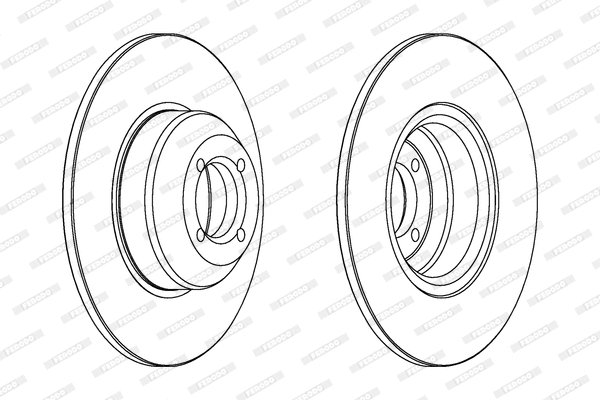 DDF277 FERODO Тормозной диск (фото 1)