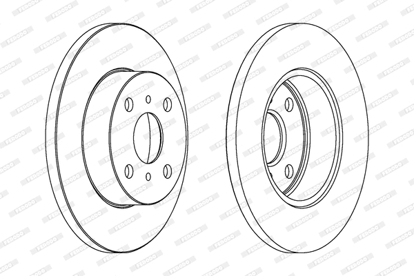 DDF279 FERODO Тормозной диск (фото 1)