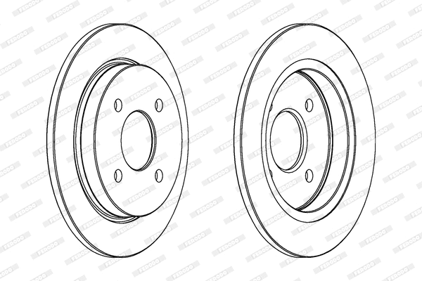 DDF281 FERODO Тормозной диск (фото 1)