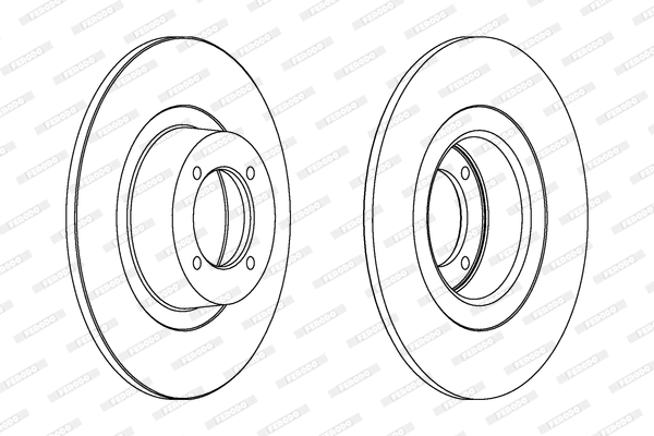 DDF288 FERODO Тормозной диск (фото 1)